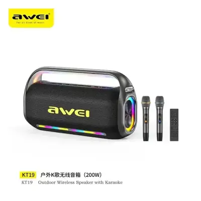 Awei KT19 200W Bluetooth Speaker Super Bass Karaoke Set With...