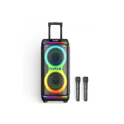 AWEI KT33 Bluetooth Speaker Troly with 2 Microphone Karaoke &...