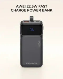 Awei PA-103 Multi-interface Charging Disgital Display 30000mAH...