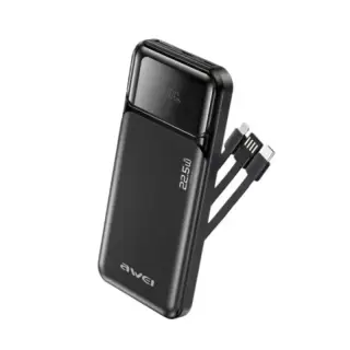 Awei PA-91 10000mah 22.5W Fast Charging Power Bank with Built‑in...