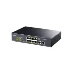 CUDY FS1010P 8-Port 10/100M PoE+ Switch 120W 2×Uplink CCTV VLAN...
