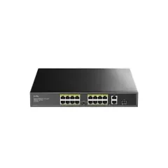 CUDY FS1018PS1 16-Port 10/100M PoE+ Switch 200W 2×Gigabit Uplink...