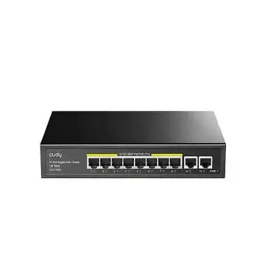 CUDY GS1010PE 8-Port Gigabit PoE+ Switch 120W 2×Uplink Metal Case
