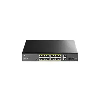 CUDY GS1018PS2 16-Port Gigabit PoE+ Switch 200W 2×SFP 2×Uplink...
