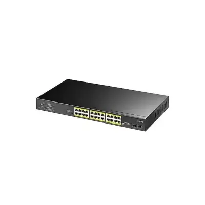 CUDY GS1028PS2 24-Port Gigabit PoE+ Switch 300W 2×SFP CCTV VLAN