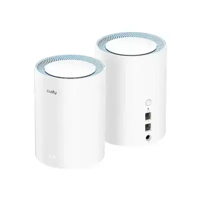 CUDY M1200-(2Pack)-AC1200 Dual-Band Mesh Wi-Fi 5 System Router