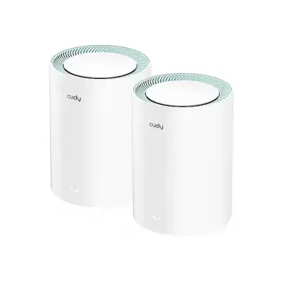CUDY M1300-(2Pack)-AC1200 Dual-Band Mesh Wi-Fi 5 System Gigabit Router