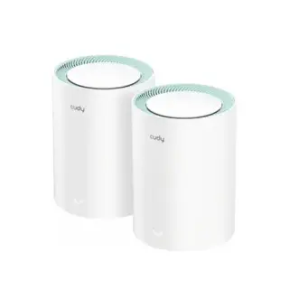 CUDY M1500-(2Pack)-AX1500 Dual-Band Mesh Wi-Fi 6 System Gigabit...