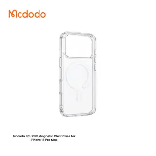 Mcdodo PC-2501 Magnetic Clear Case for iPhone 18 Pro Max