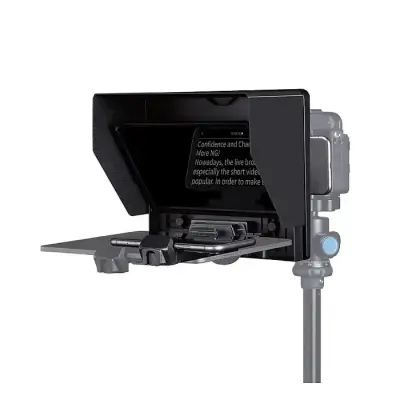 FEELWORLD TP10 Portable Foldable Teleprompter 10″ for Up to 11″...