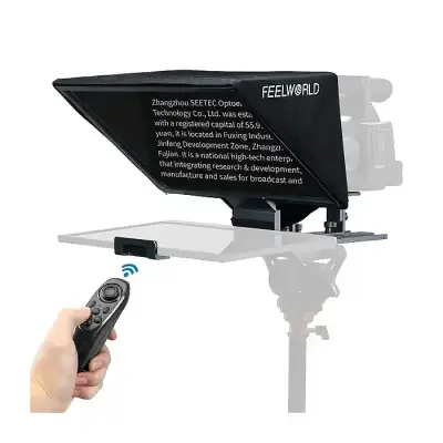 FEELWORLD TP16 16 Inch Folding Teleprompter Supports up to 16″...