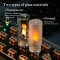 Flame USB LED Night Light Frosted Clear Glass Flickering Dynamic Flame Light for Car Home Lamp - 4