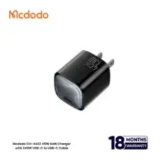 Mcdodo CH-4443 Nano 45W GaN Charger Kit with 240W Cable - Black