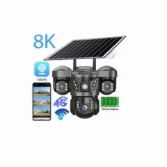 Geek space 5G 8K ultra HD solar security camera 3 lens 360...