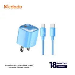 Mcdodo CH-8275 Nano 65W GaN Charger Kit with 240W Cable - Black