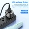 Hoco AC5 2USB+1Socket Universal Conversion travel Charger - 5