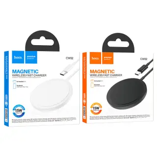 Hoco CW52 15W Magnetic Wireless Charger Fast Charging For phones...