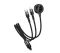 HOCO CW64 3-in-1 Magnetic Wireless Charging Cable with USB-C, Lightning (1.2m) - 1