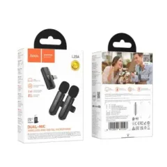 Hoco L20A Fair Dual Mic Lavalier Wireless Microphone (Type C &...