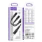hoco X123 Victory Type-C to Type-C and 8 Pin 2 in 1 Charging Cable, Length 1m(Black) - 4