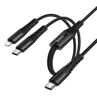 hoco X123 Victory Type-C to Type-C and 8 Pin 2 in 1 Charging...