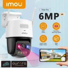 Imou Titan Pro IPC-U7LP-6V0NE 6MP 3K+ Aurora Color Smart Outdoor...