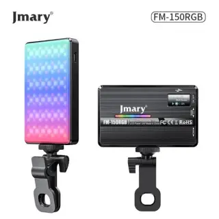 Jmary FM-150 RGB Colorful Video Fill Light Rechargeable Built-In...