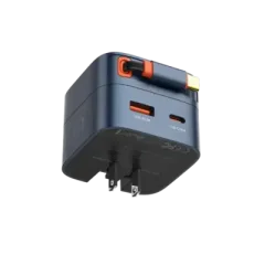 LDNIO Q10 65W GaN Fast Charger with 80cm Retractable Cable