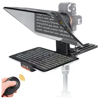 LENSGO TC12P 12.9″ Teleprompter with Remote Control for...