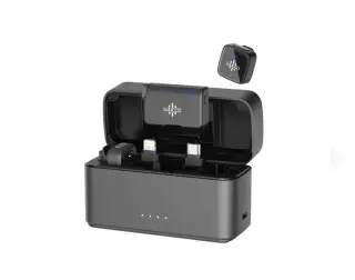 Luucco AirMic combo Wireless Lavalier Microphone Dual Mic...