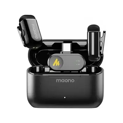 Maono WAVE T1 MINI Wireless Microphone noise cancellation with...
