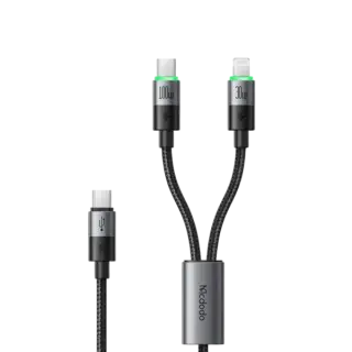 Mcdodo CA-6700 2 in 1 100W USB-C to USB-C & Lightning Cable 1.5M