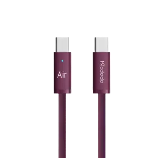 Mcdodo CA-7084 240W USB-C to USB-C Air Cable 1.2M - Burgundy