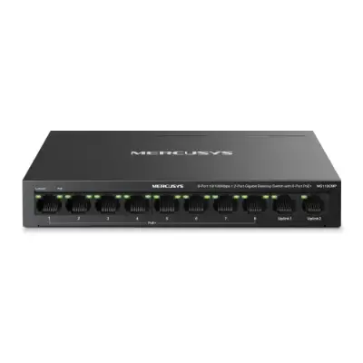 Mercusys MS110P 10-Port 10/100Mbps PoE Desktop Switch