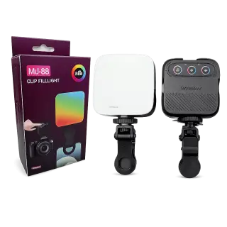MJ-88 RGB LED Video Light for Mobile & Laptop Rechargeable...