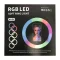 MJ36 RGB 14 Inch Soft Ring Light Circle Photography Lighting 16 Colour LED with Tripod Stand - 2
