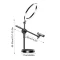 Overhead Tripod for Mobile Phone Smartphone Desktop Video Stand with 10 inch Ring Light for Table Photography - 5