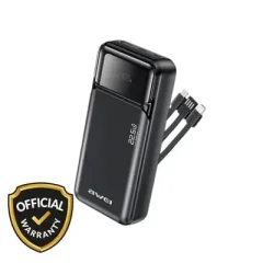 Awei PA-93 20000mah 22.5W Fast Charging Power Bank with Built‑in...