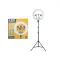PK-460 Led Ring Light With PHONE HOLDER Selfie Led Photographic Studio Light  18' inch with stan - 1