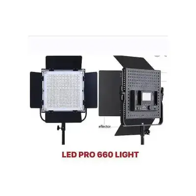 660 Pro RGB LED Video Light Kit– Professional Photo & Video Lighting Panel (No-Stan)