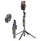 Q625 Portable Foldable Smart AI Tracking Anti-Shake Bluetooth Selfie Stick Quad tripod - 1