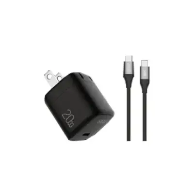 QCY CK02-MG 20W Charger Adapter with Type-C to Type-C Cable...