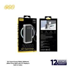 QCY HyperCharge PB30C 30000mAh 100W Power Bank with TFT Display...