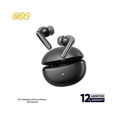 QCY MeloBuds N70i Lite Wireless ANC Earbuds – Hi-Res LDAC, 56dB ANC, 50H Battery