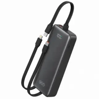 QCY Pulse PB20D 20000mAh Power Bank with 3 Built-in Cables