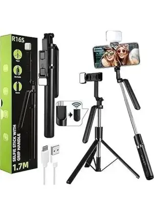 R16S With-Light Selfie Stick Tripod