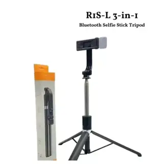 R1SL Selfie Stick With light & Tripod Stand, Bluetooth,...