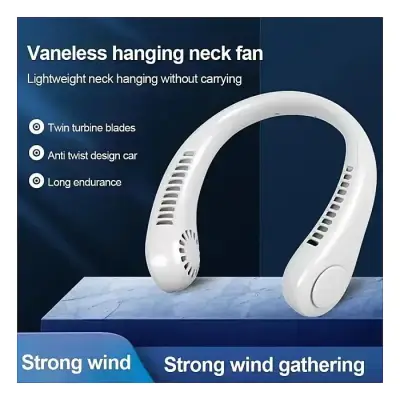 Summer Portable Hanging Neck Fan 2000mAh USB Air Cooling...