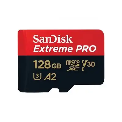 SanDisk Extreme Pro  128GB Memory Card SDXC UHS-I U3 A2 V30 With Adapter