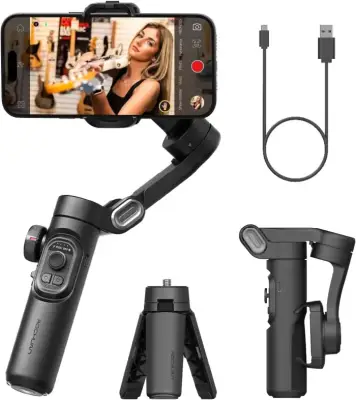 AOCHUAN 3-Axis Handheld Gimbal Stabilizer SmartXE for Smartphone for iPhone Android AI Face Tracking Tk Vlog